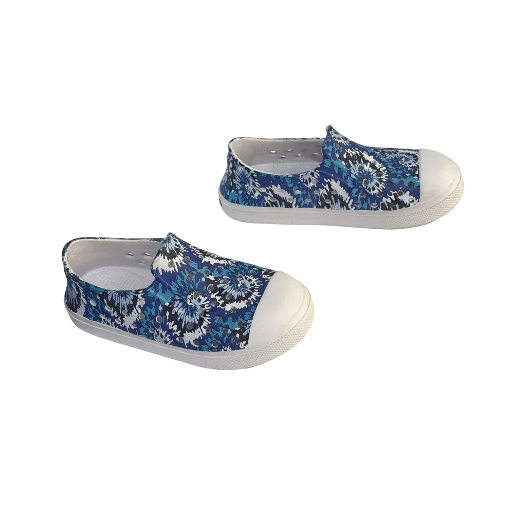 Nautica Kids Leven Slip On Shoes 11 Blue Tie Dye‎ Waterproof